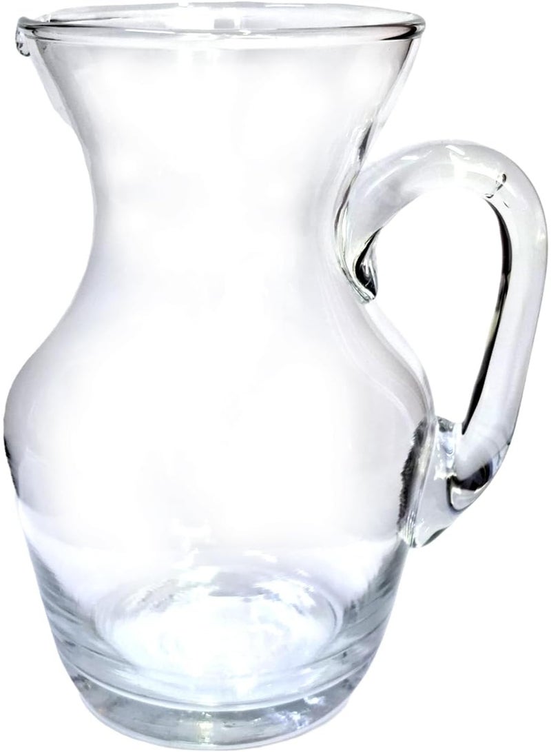Glass Water Pitcher with Spout – Clear Glass Beverage Carafe for Water, Juice, Lemonade, Sangria and Cold Drinks - Image 4